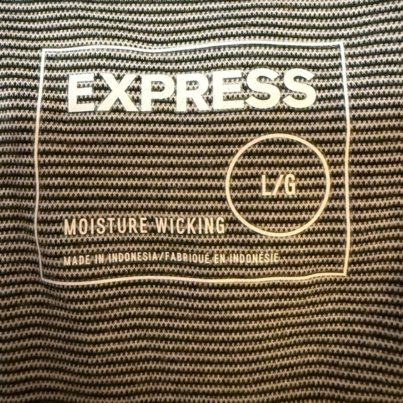 Express Heather Gray Long Sleeve with Black Accent - Picture 4 of 6